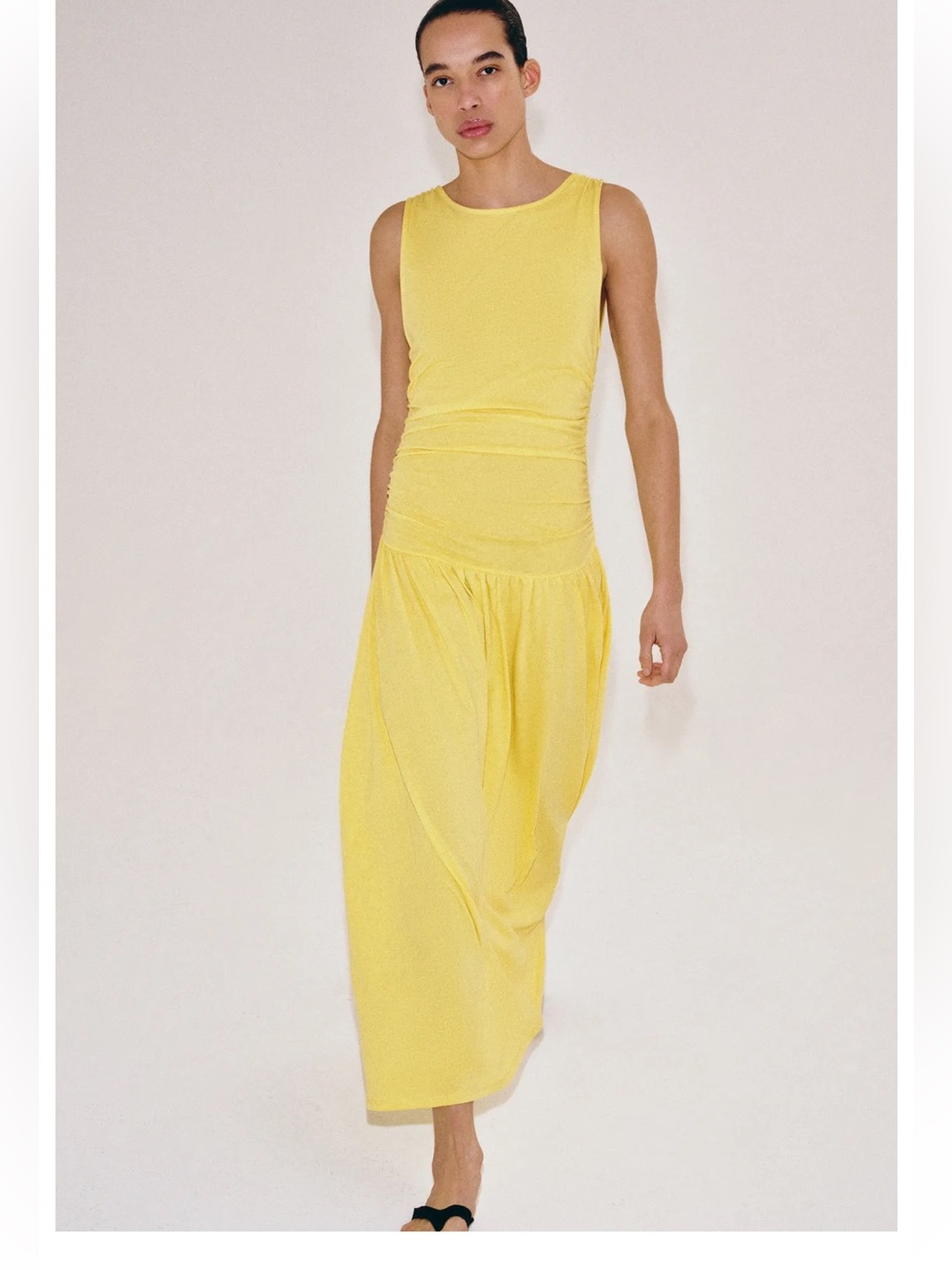 ZARA DRAPED LONG DRESS